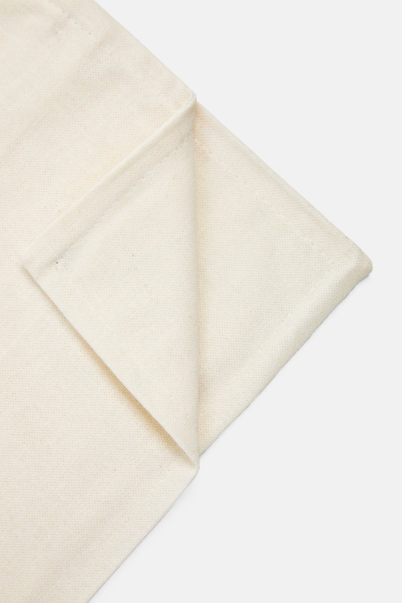 Muy Mucho Organic Cotton Cushion Cover 60 x 60 cm, Cream  - Image 3