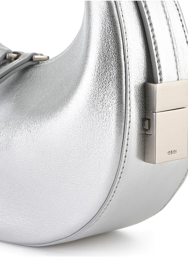 OS OI Mini Toni Bag Mini Leather Top Handle Handbag Shoulder Crossbody Bags  - Image 5