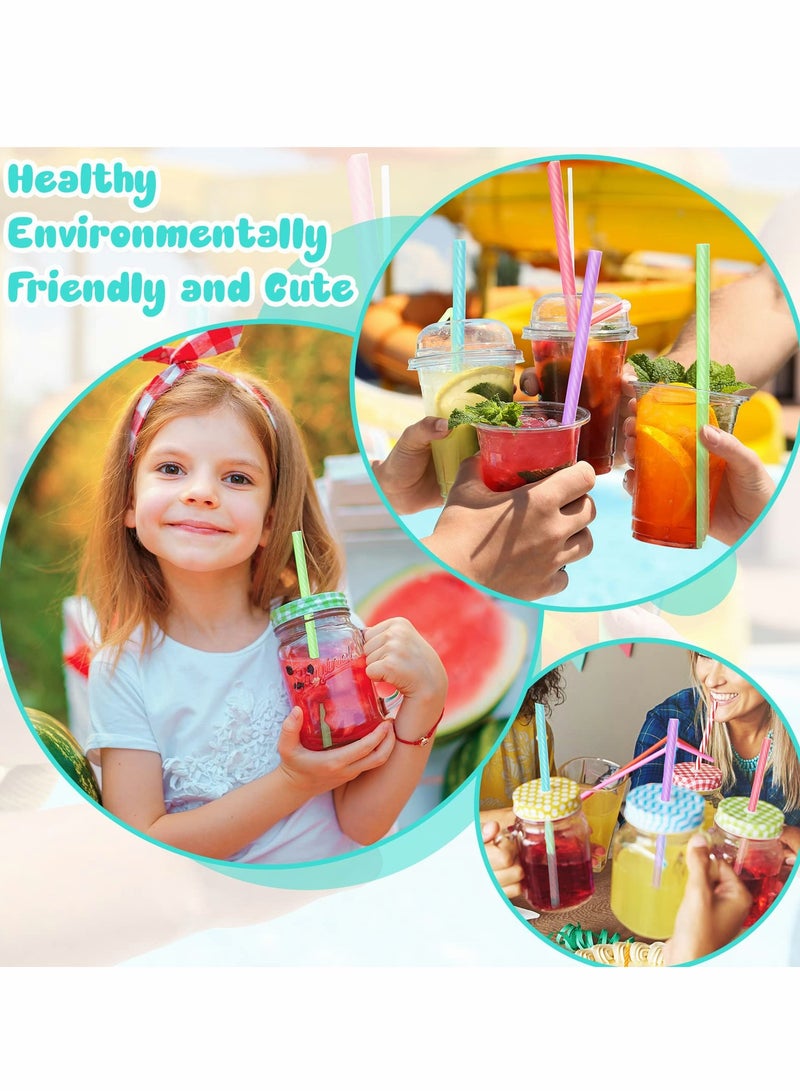 Excefore Reusable Straws, 4 Set Silicone Straws with Case Foldable Portable Drinking Straw for Party Travel Cold or Hot Carry - Image 2