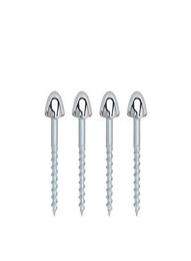 MAP Pack of 2 Stainless Steel Premium Fescue Dual Edge 6 Pin Cloth Hanger Bathroom Wall Door Hooks ,Silver - Image 3