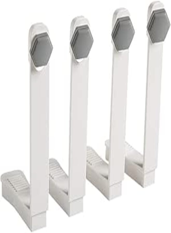 Muovst 4 Pieces Sheet Holders - New Approach for Keeping Your Sheets On Your Mattress - No Elastic Straps or Clips. Easy Install (Gray)