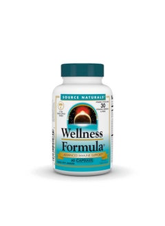 Source Naturals Wellness Formula Bio-Aligned Vitamins & Herbal Defense for Immune System Support - Dietary Supplement & Immunity Booster - 60 Capsules