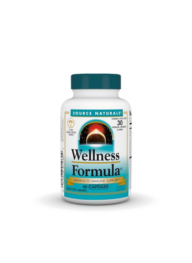 Source Naturals - Source Naturals Wellness Formula Bio-Aligned Vitamins & Herbal Defense for Immune System Support - Dietary Supplement & Immunity Booster - 60 Capsules - Image 1
