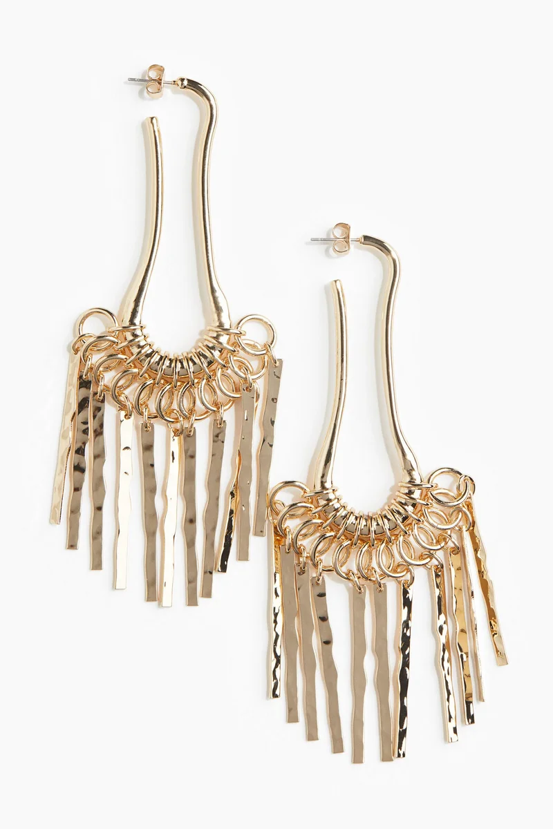 H&M Fringed dangle earrings