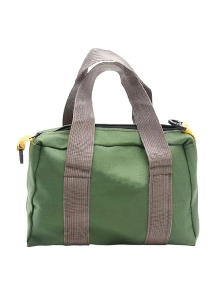 erorex 16 Inch Heavy Duty Canvas Tool Bag, Portable Wide Mouth Tool Bag, Large Capacity Handbag, Rugged Tool Organizer Tote Bag, Suitable for Plumbers, Electricians, Carpenters, Handymen (Green)  - Image 1