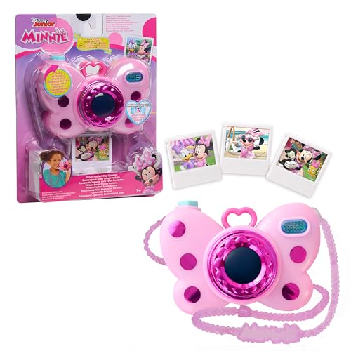 Minnie Disney Junior Minnie Mouse Picture Perfect Play Camera Lights and Sounds Pink 4Pieces Kids Toys for Ages 3 Up by Just Play - Image 1