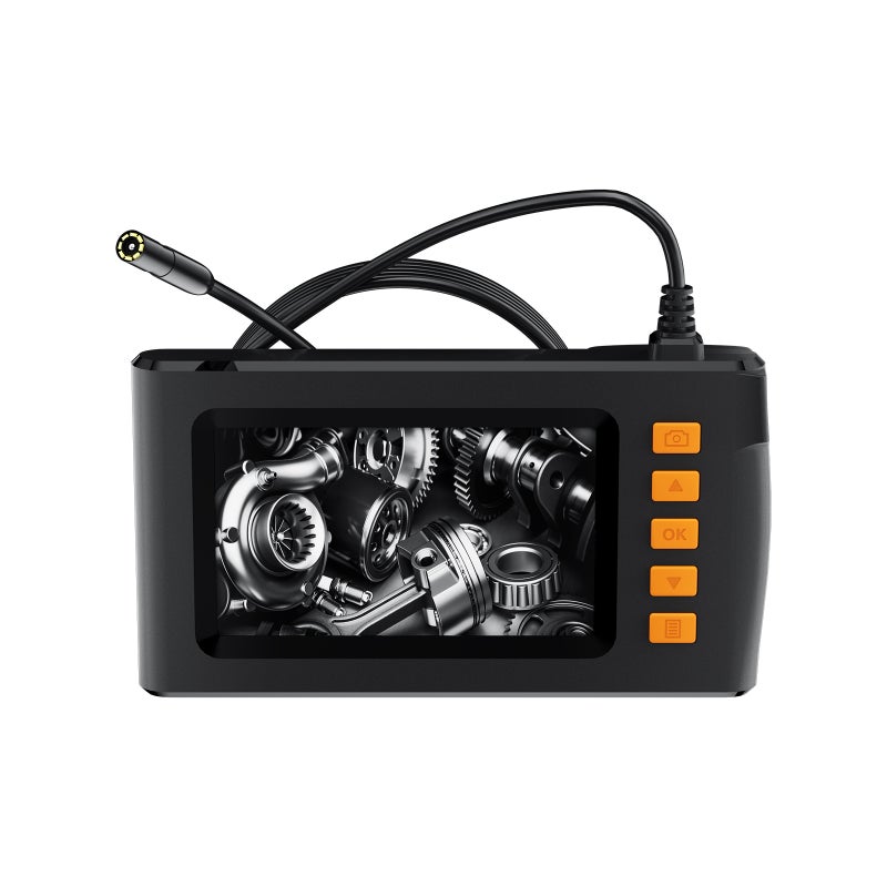 Endoscope Camera with Light, HD 1080P Borescope with 4.3'' LCD Screen 8 LED Lights, IP67 Waterproof Inspection Camera with 16.4ft Rigid Cord - Image 2