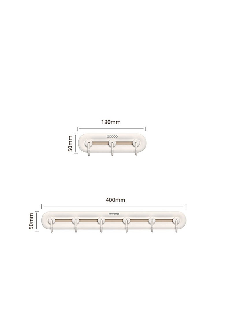 Loquat High Grade Wall Mounted Coat Hooks Rack With 6 Removable Hooks Household Essential Hat Keys Bags Organizer Rack Hooks For Bedroom Entryway Living Room - Image 3
