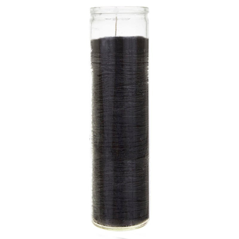 Mega Candles 6 pcs Unscented Black 7 Day Glass Container Devotional Prayer Candles, Premium Wax Candle 2 Inch x 8 Inch, Sanctuary, Vigils, Prayers, Blessings, Religious, Memorials, Remembrance - Image 2