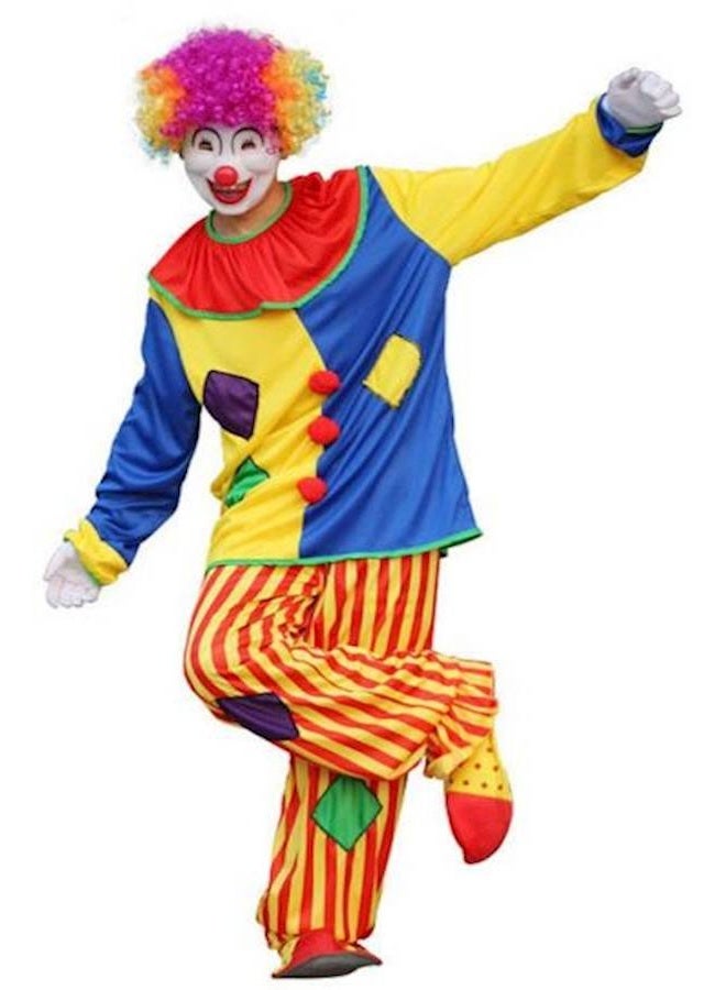 طقم زي مهرج للأطفال - زي سيرك للأولاد والبنات - أزياء كوسبلاي، إكسسوارات تنكرية لحفلات الكوسبلاي والمهرجانات ولعب الأدوار - Image 2