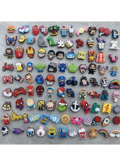 KASTWAVE Shoe Charm for Crocs 50 Pcs Crocs Charms Crocs Pins Shoes Sandals Buckle Party Birthday Gift Charms Bracelet Wristband Decorations for Adult Men Women Kids Random Different  - Image 2