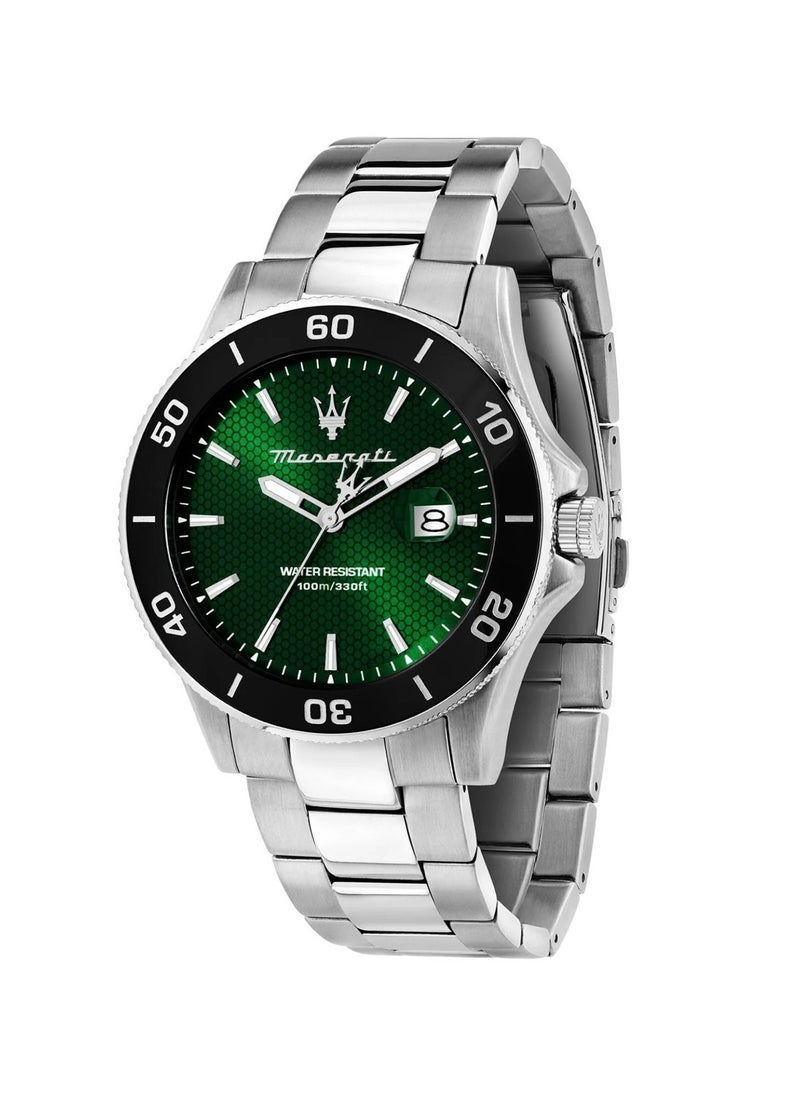 Maserati - Men’s Competizione Analog Green Dial Stainless Steel Watch R8853100038 - 43mm - Image 1