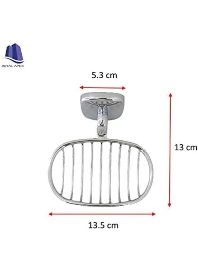Royal Apex Dot-X Wall Mounted Soap Basket Chrome Finish Soap Holder For Bathroom  - Image 4