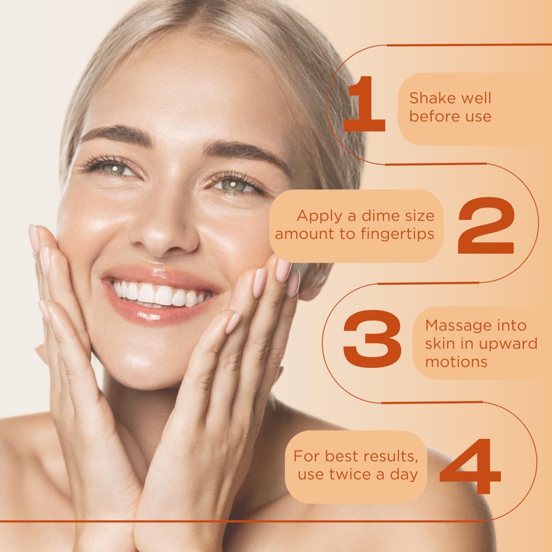 InstaNatural Vitamin C Face Serum with Hyaluronic Acid & Ferulic Acid | Brightening & Hydrating Formula for Radiant, Smooth-Looking Skin - 2 FL Oz - Image 4