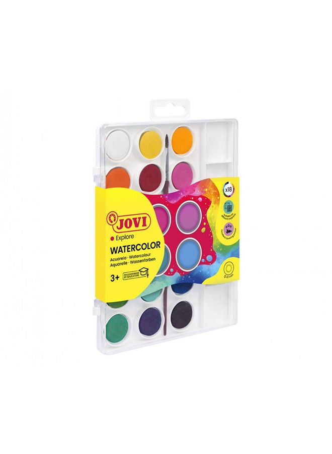 JOVI Watercolour Pills 18 Colours Assorted - Image 1