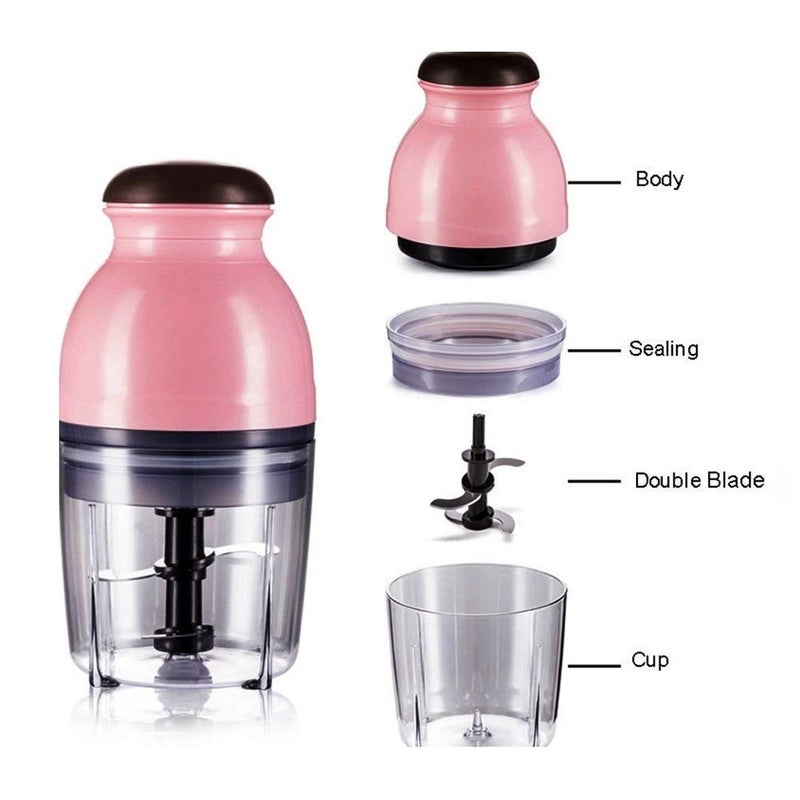 MIRARIYA Capsule Cutter 200 W Electric Multi Purpose Vegetable Fruit Blender Mixer Food Processor Crusher Meat Grinder Mincer Multicolor 600ml - Image 5