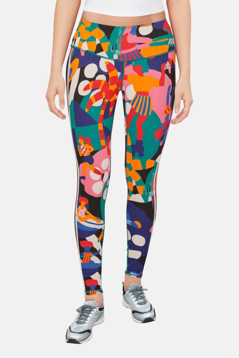 Adidas Women Plus Size Training Leggings, Multicolor - Image 1