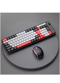 Wireless Keyboard and Mouse Set QW06 Bluetooth and 2.4ghz ,100 key used for computers, phones, desktop computers, macbooks , Double AA Battery Included , range of up to 10 meters - red - pzsku/ZA9DD5B3541CCC78EAD0DZ/45/_/1732377215/7014720d-7e6c-4ec3-a214-75faf667eeea