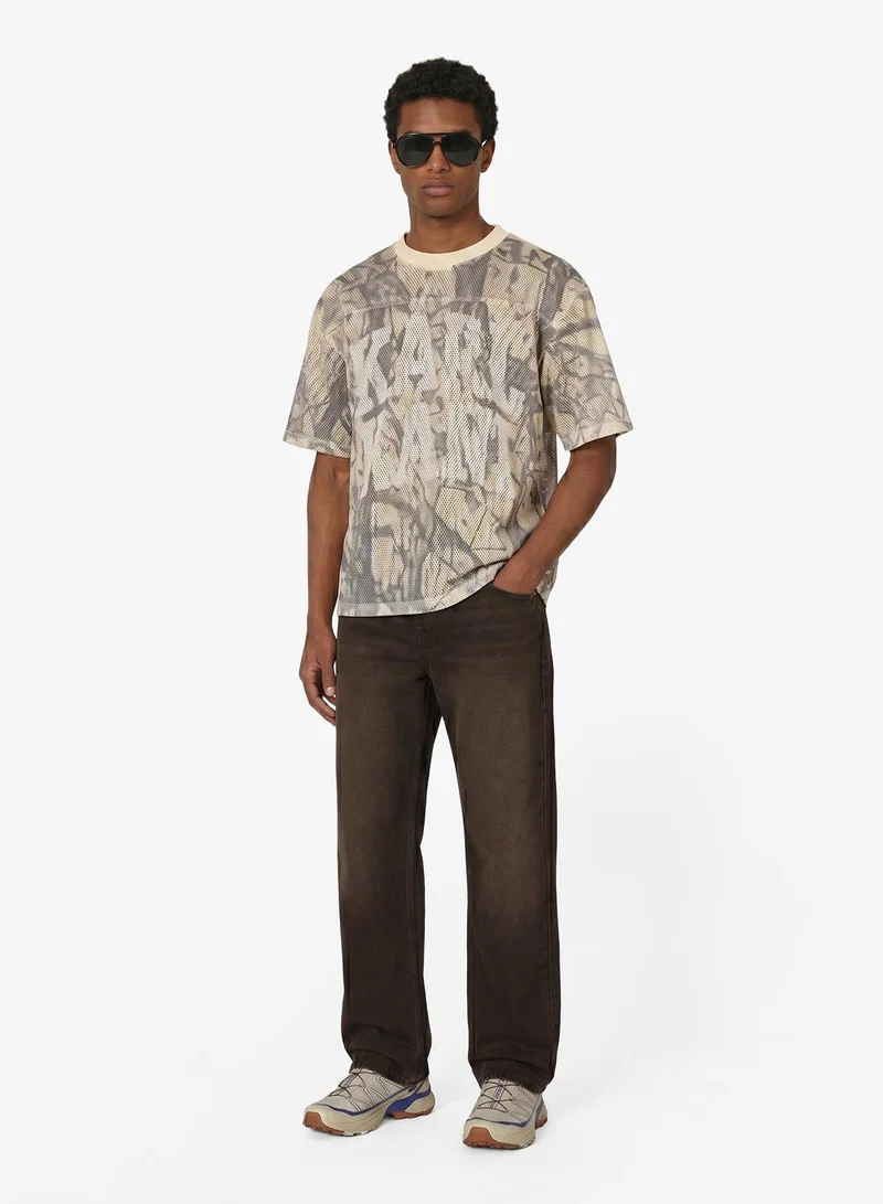 Karl Kani  OG Brown Straight Leg Jeans for Men | Best Price UAE