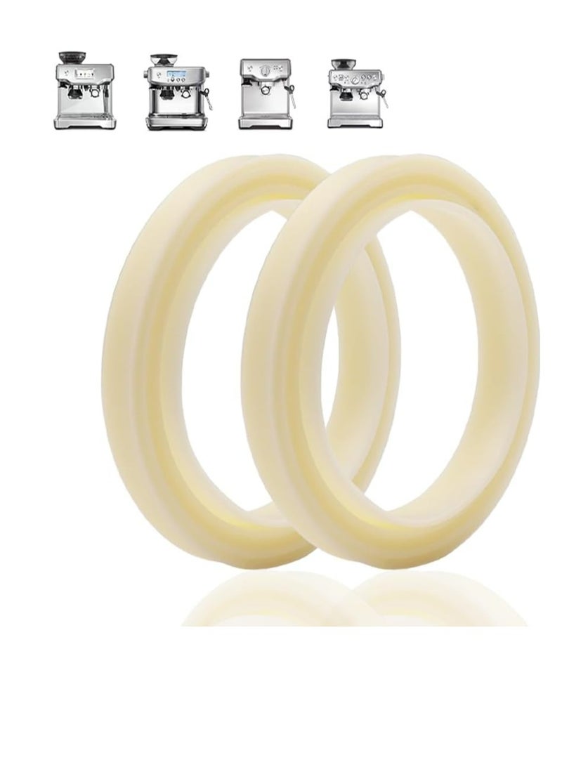 Loquat 2PCS 54mm Silicone Steam Ring for Espresso Machine，Grouphead Gasket Replacement Part - Image 1