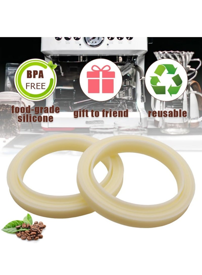 Loquat 2PCS 54mm Silicone Steam Ring for Espresso Machine，Grouphead Gasket Replacement Part - Image 4