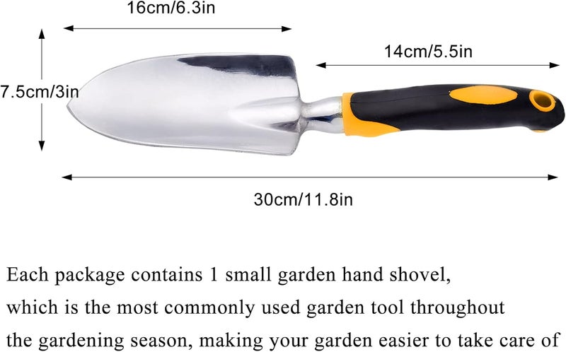 Cuayaes Garden Trowel Hand Shovel, Small Gardening Tools Aluminum Heavy Duty Garden Spade with Ergonomic Handle for Digging, Weeding, Planting, Transplanting - Image 2