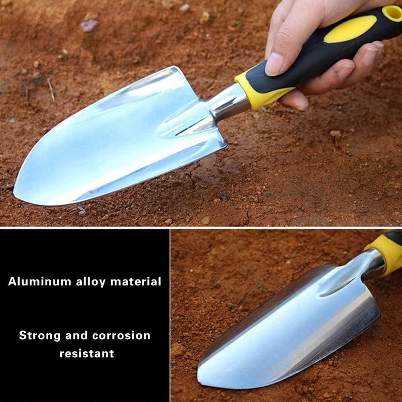 Cuayaes Garden Trowel Hand Shovel, Small Gardening Tools Aluminum Heavy Duty Garden Spade with Ergonomic Handle for Digging, Weeding, Planting, Transplanting - Image 4