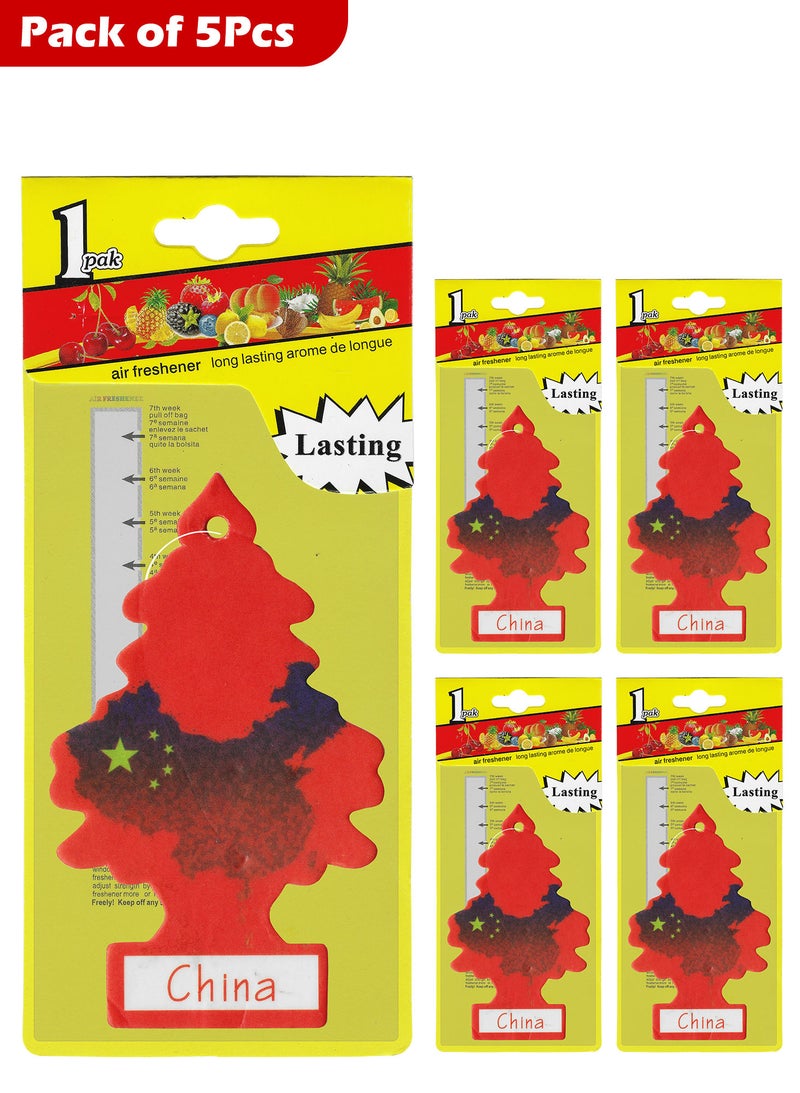 Trees Hanging Paper Card Air Freshener (Pack Of 5Pcs) for car or home.. - Image 1