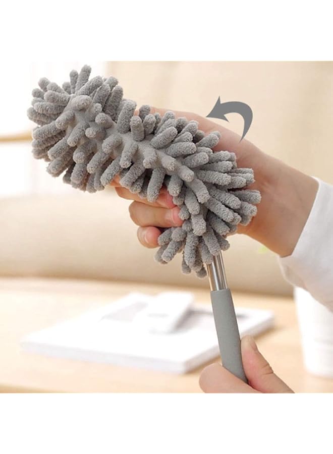 erorex Retractable Dusting Brush Microfiber Dusters Feather Duster With Extendable Pole Washable Flexible Hand Cleaning Tool Telescoping For Home Ceiling Fan Office Car - Image 3