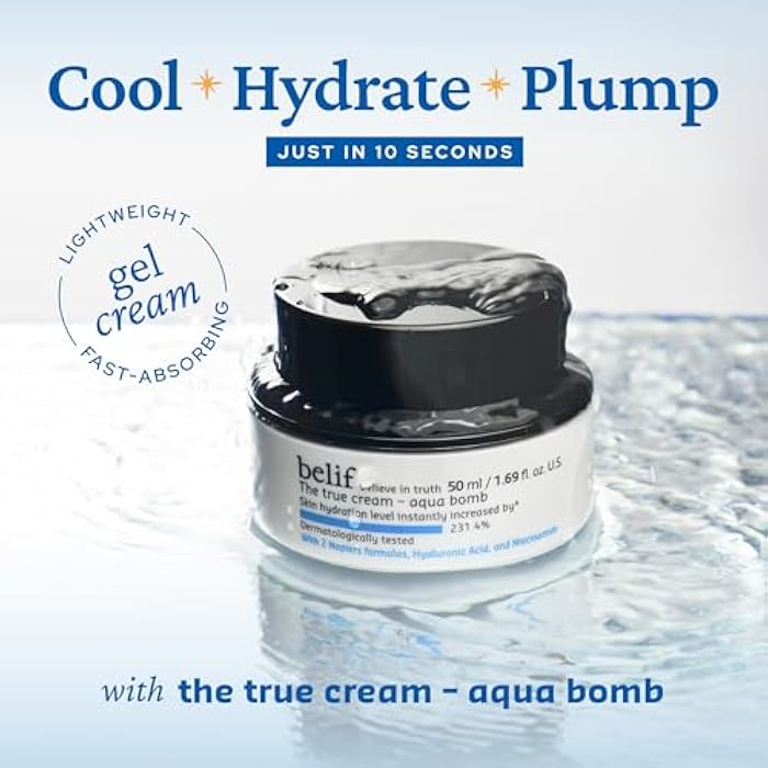 belif Aqua Bomb Back to School Skincare Set: Korean Skincare Set with Aqua Bomb Moisturizer, Peptide Eye Bomb cream, Frozen Cream, 4-Step Skincare for All Skin Types - Image 2