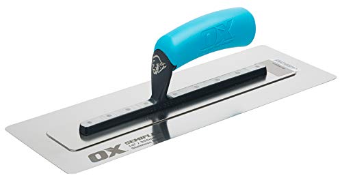 OX Pro Semi Flex Stainless Steel Trowel 14in / 355 x 125 mm - Image 1