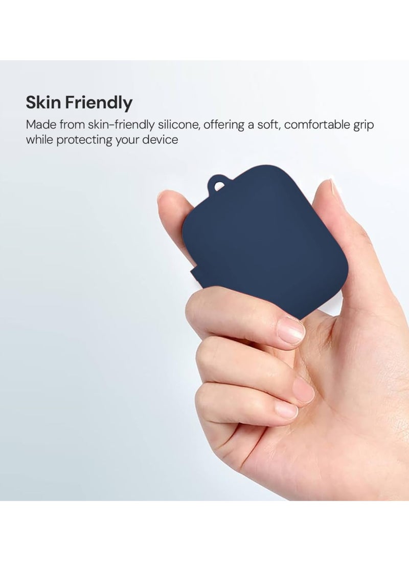Generic - Case Compatible with OnePlus Buds 3 Soft Silicone Scratch Proof & Shockproof Protective Case Cover with Keychain (Only Cover) - Image 1