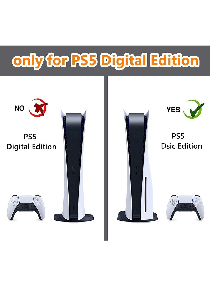 Excefore Skin for PlayStation 5 Digital Edition, Sticker for PS5 Vinyl Decal Cover for Playstation 5 Controller  - Image 4