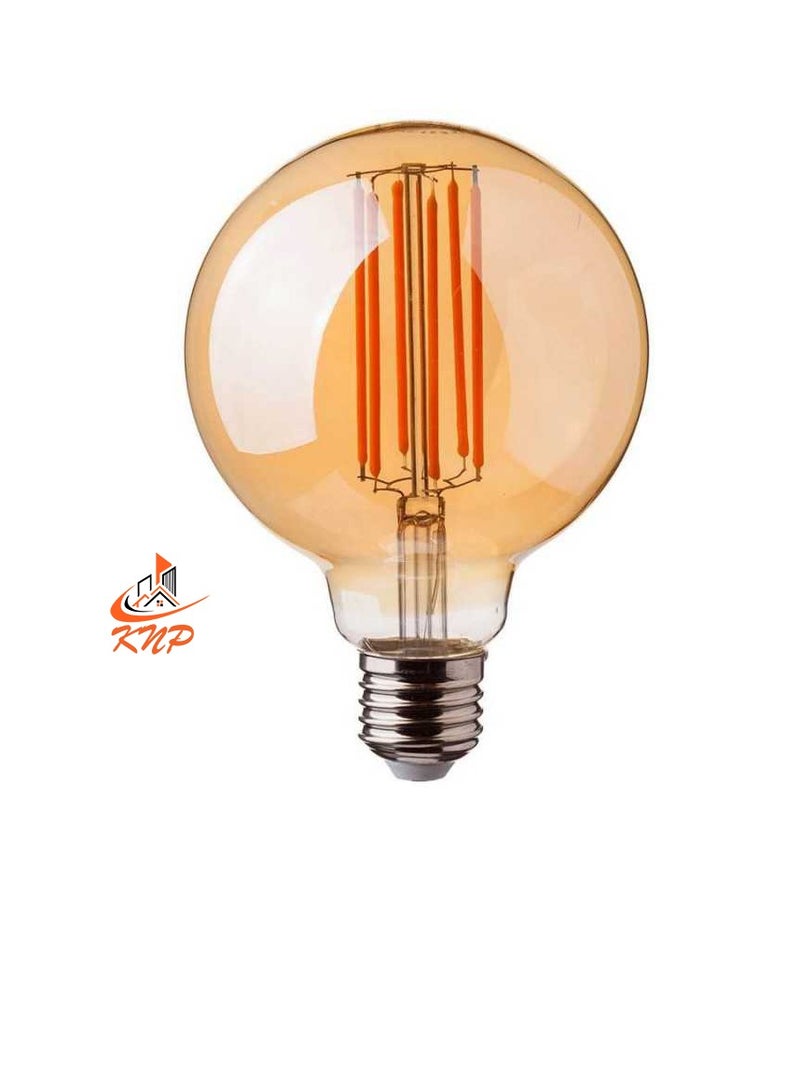 KNP E27 7W LED Round Filament Bulb G95 - Image 3