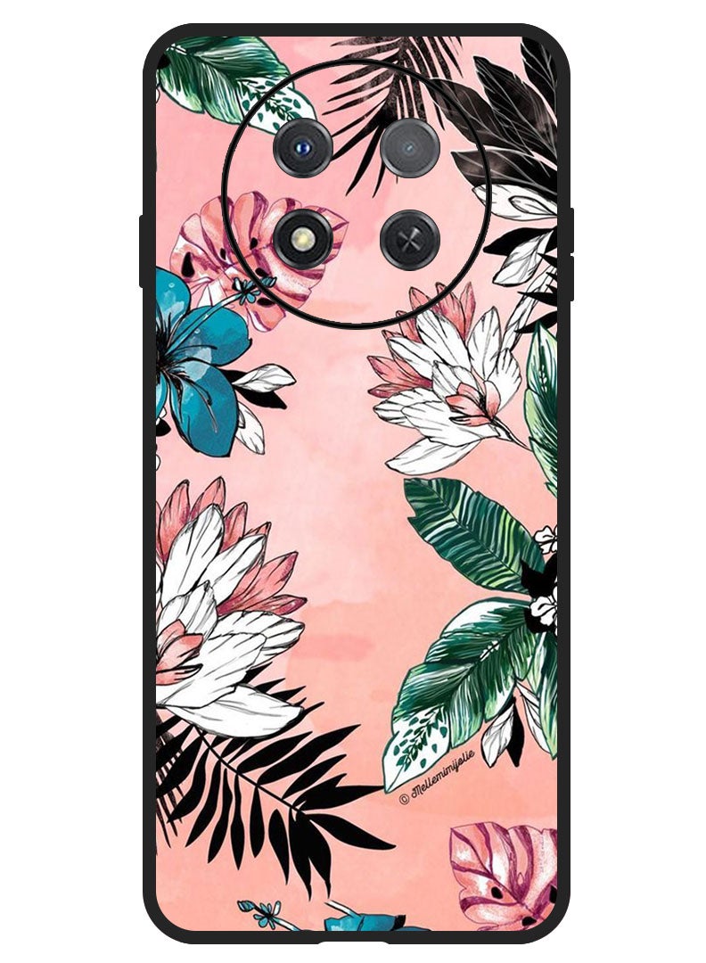 Theodor Protective Case Anti Scratch Shock Proof Bumper Cover For Huawei Enjoy 60X Flower and Leaves - Image 1
