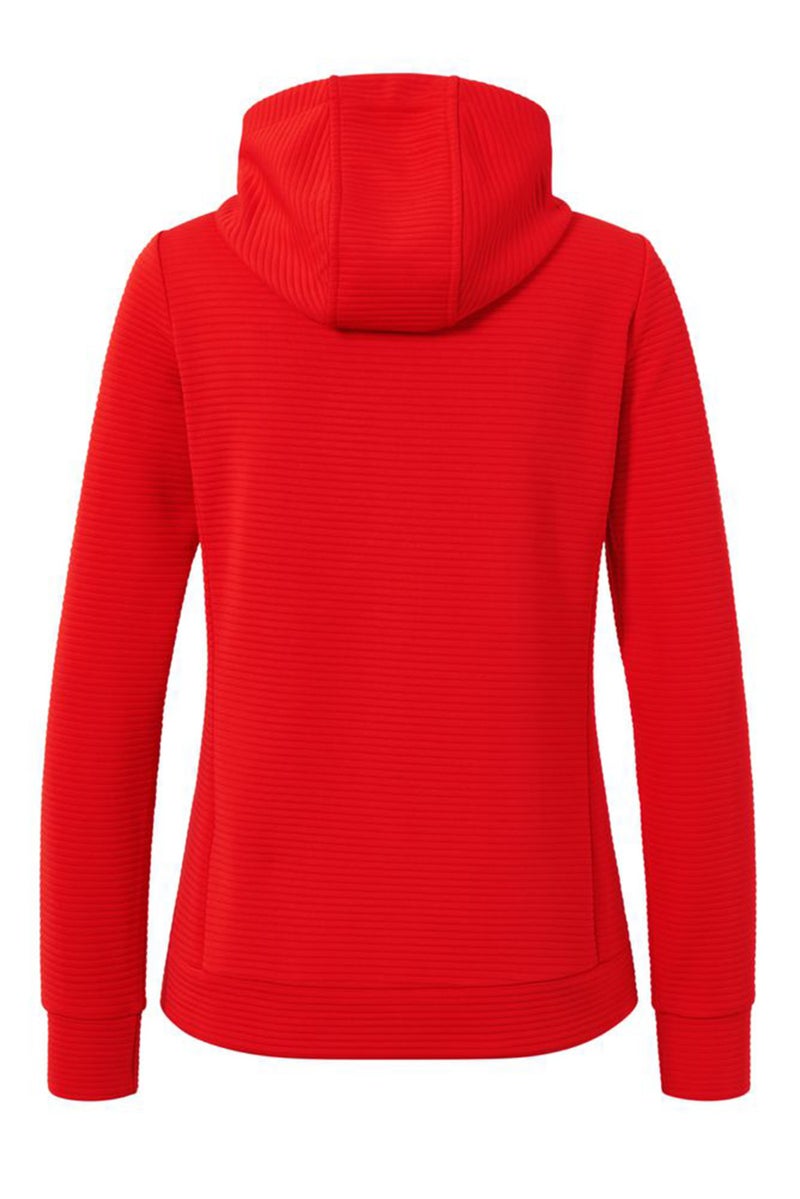 Tchibo Women Hooded Textured Jacket, Vermilion  - Image 3