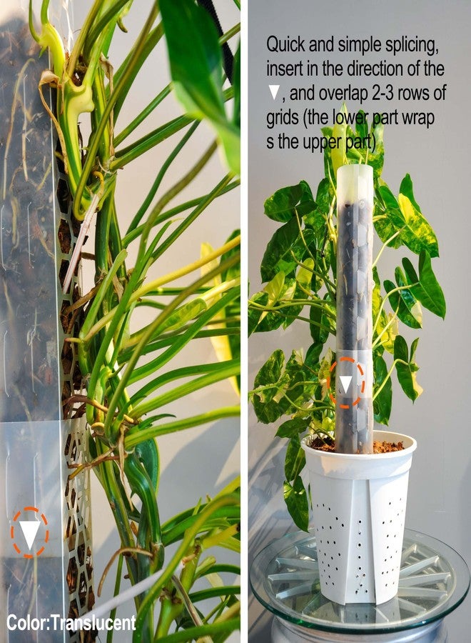 Haispring 8 Pcs 17 Inch Plastic Moss Pole for Plants Monstera,Designed Specifically for Climbing Plants, Stackable Plant Support for Indoor Plants - Image 4