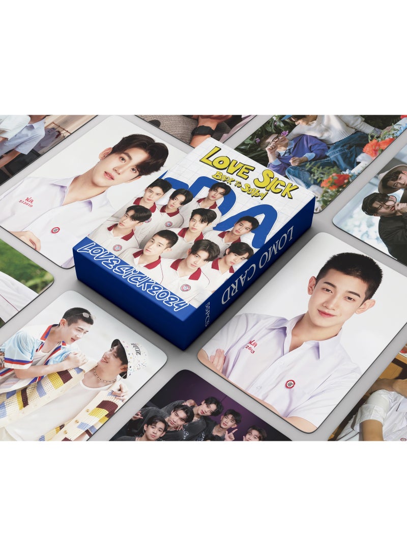 NIBEMINENT 55 Pcs Thai TV Drama LOVESICK 2024 Lomo Cards Card For Fans Collection Gifts - Image 1