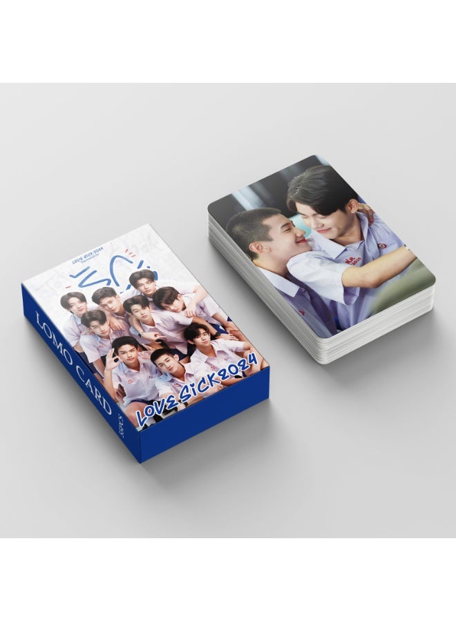 NIBEMINENT 55 Pcs Thai TV Drama LOVESICK 2024 Lomo Cards Card For Fans Collection Gifts - Image 2