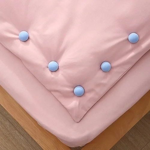 Bizimevde 16 Pack Mushroom Shaped Quilt Fixing Pin Button Clips Bed Sheet Quilt Cover Fix Blue