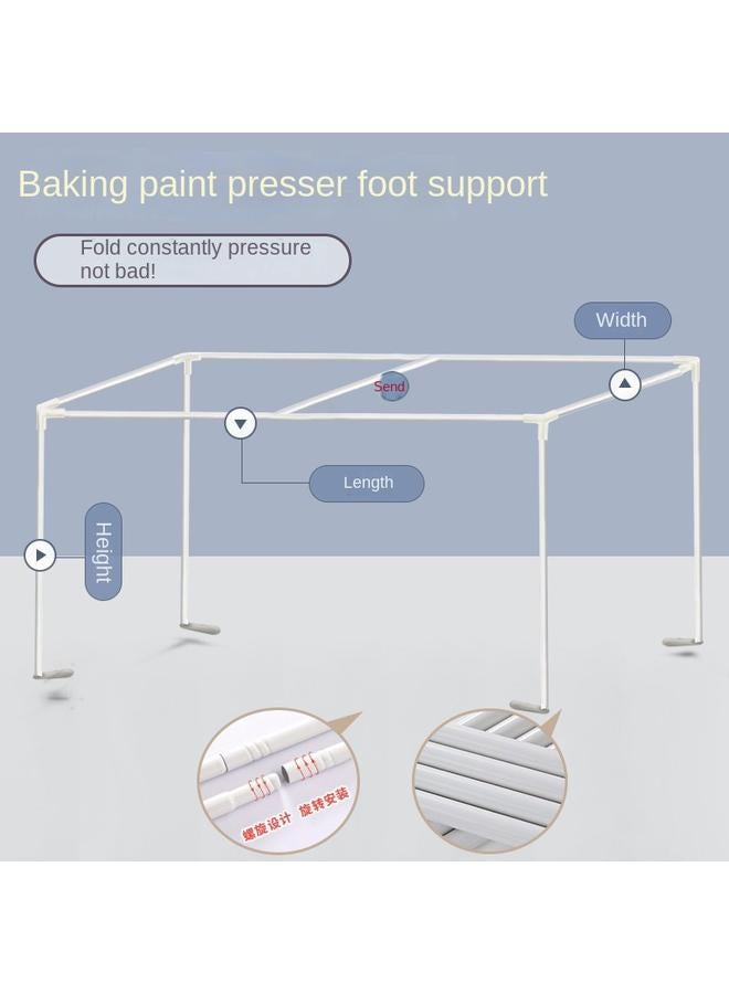 Bluejw Baking Paint Telescopic Bracket Student Shading Bed Curtain Mosquito Net Rod High Load-bearing Thickened Dormitory Upper And Lower Balls Universal Rack Art - Image 1