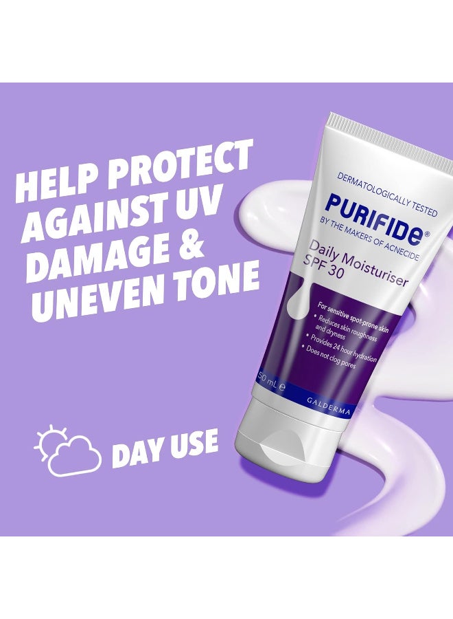Acnecide Acnecide Purifide SPF 30 Daily Face Moisturiser for Acne Prone Skin & Blemish Control 50ml - Image 4