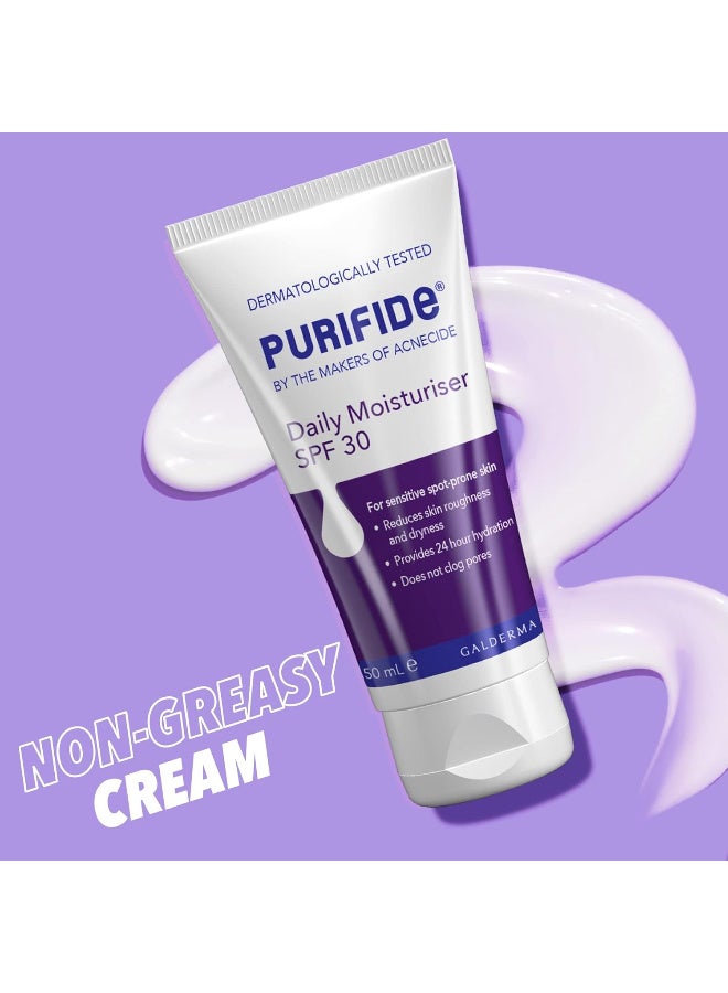 Acnecide Acnecide Purifide SPF 30 Daily Face Moisturiser for Acne Prone Skin & Blemish Control 50ml - Image 3
