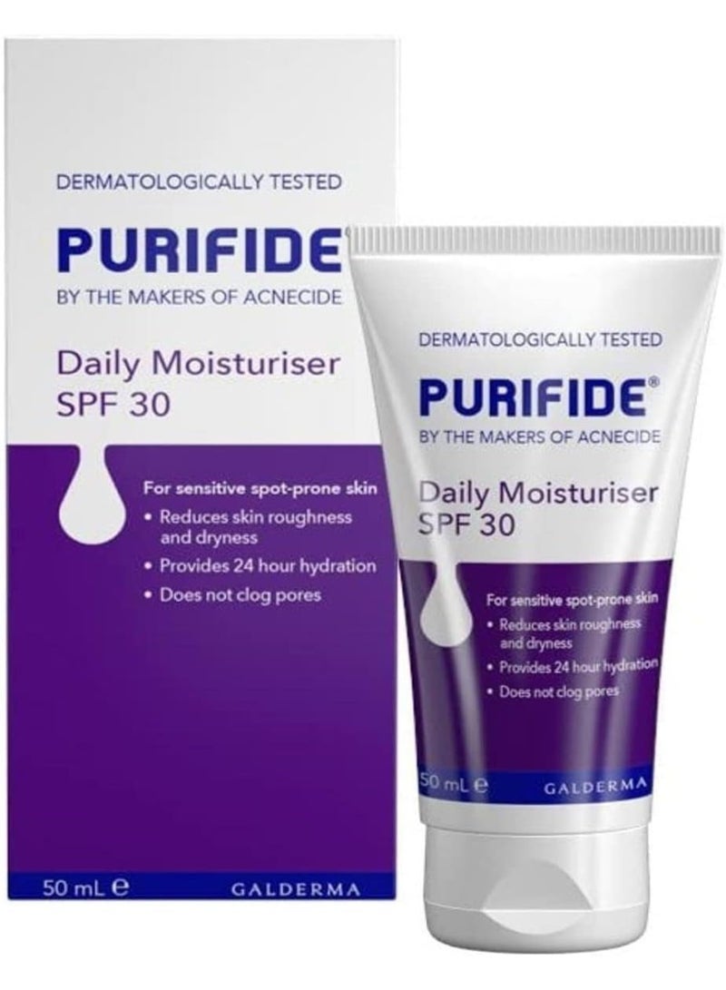 Acnecide Acnecide Purifide SPF 30 Daily Face Moisturiser for Acne Prone Skin & Blemish Control 50ml - Image 1