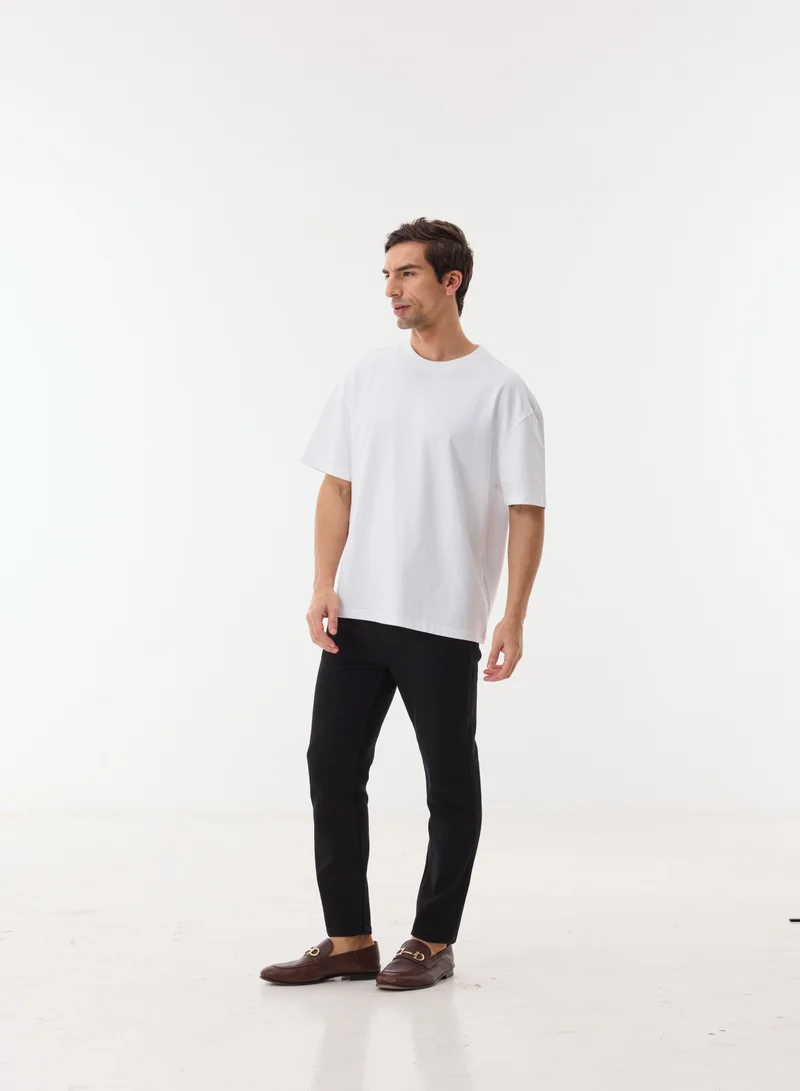 أشيتا فرنانديز Darian Men’s Black Cotton Blend Pants – Relaxed Fit, Full Length, Lightweight Casual Wear