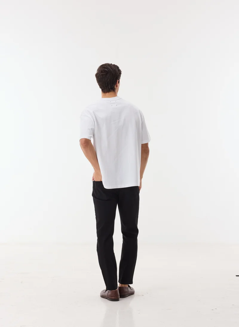 أشيتا فرنانديز Darian Men’s Black Cotton Blend Pants – Relaxed Fit, Full Length, Lightweight Casual Wear