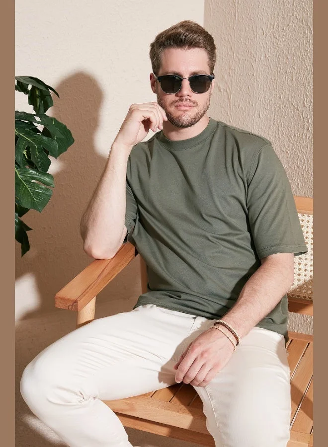 Buratti  Buratti Cotton Oversize Crew Neck Basic T Shirt Men's T SHIRT 5902365  | Best Price UAE