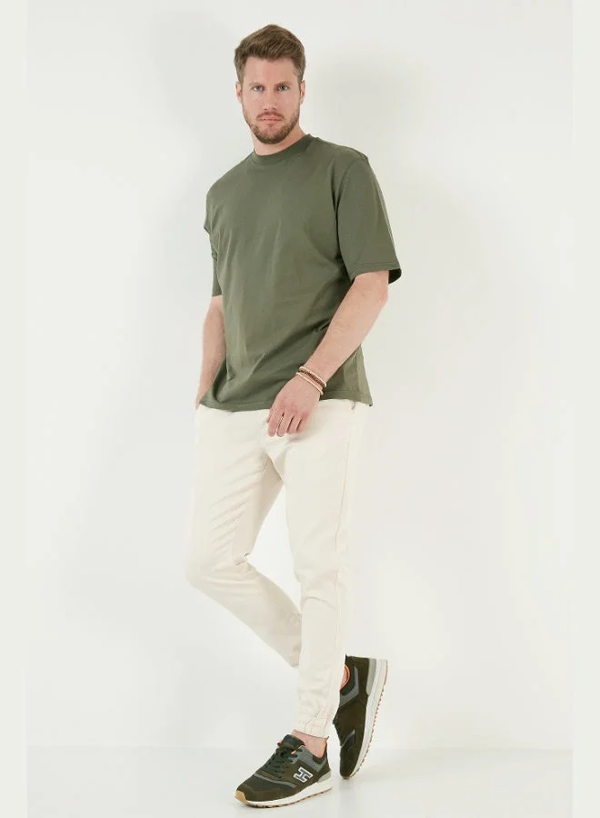Buratti  Buratti Cotton Oversize Crew Neck Basic T Shirt Men's T SHIRT 5902365  | Best Price UAE
