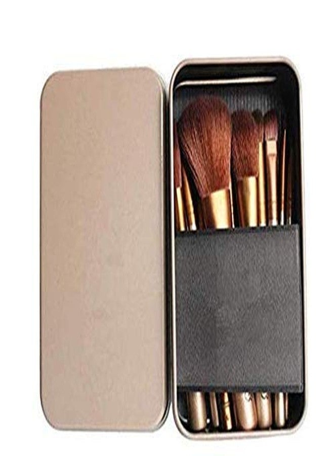 Tuch-much Tuch - Much Fiber Bristle Makeup Brushes of 12pcs| With Storage Box (Golden)| and 6 in 1 Puff Set| Bristle Makeup Eye Brush Set- Multi Color - Image 2