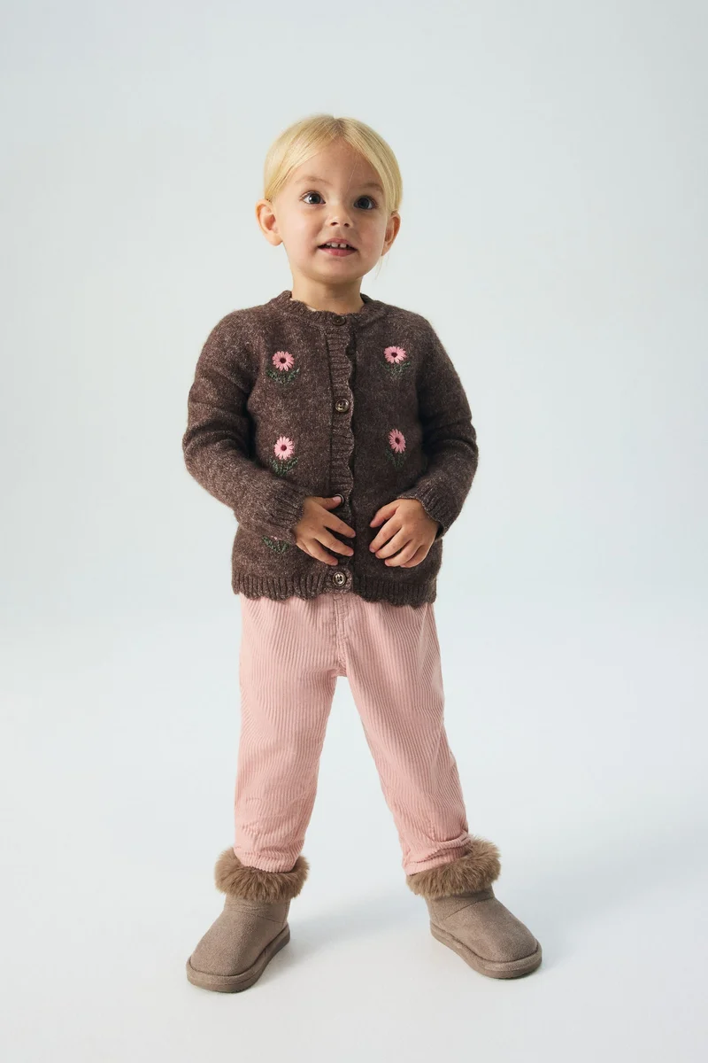 اتش اند ام كارديغان بتفاصيل مطرزة